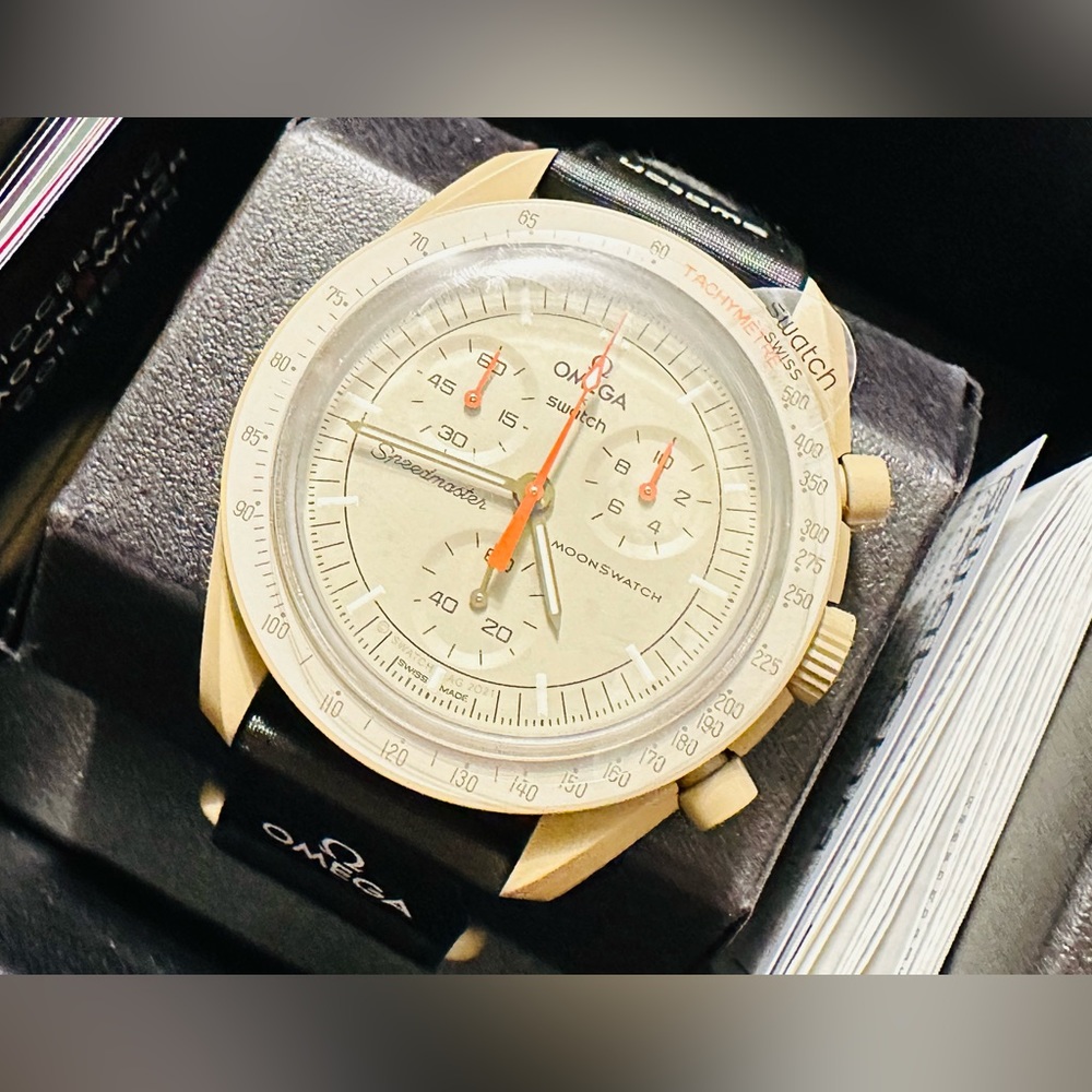 Swatch Omega - Mission to Jupiter Tan & Black